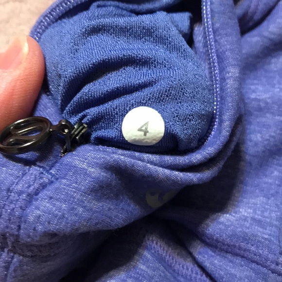 Lululemon Heather Purple Sleeveless Front Ruffle Scoop Neck Yoga Top - Picture 3 of 7